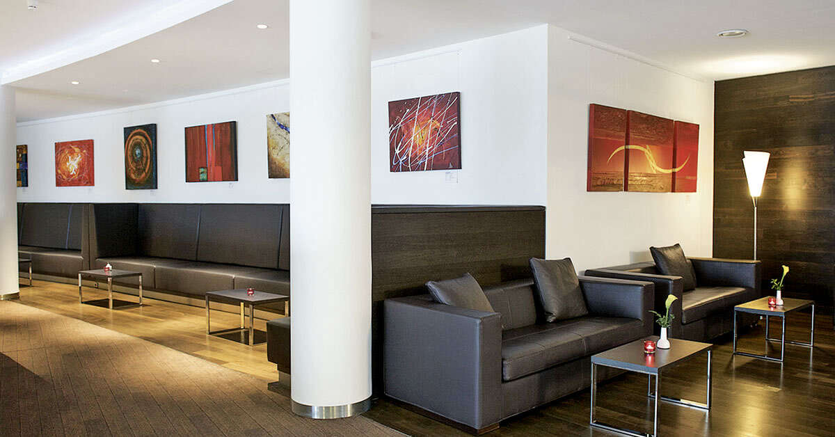 Een foto van het interieur van Wyndham Garden Dresden