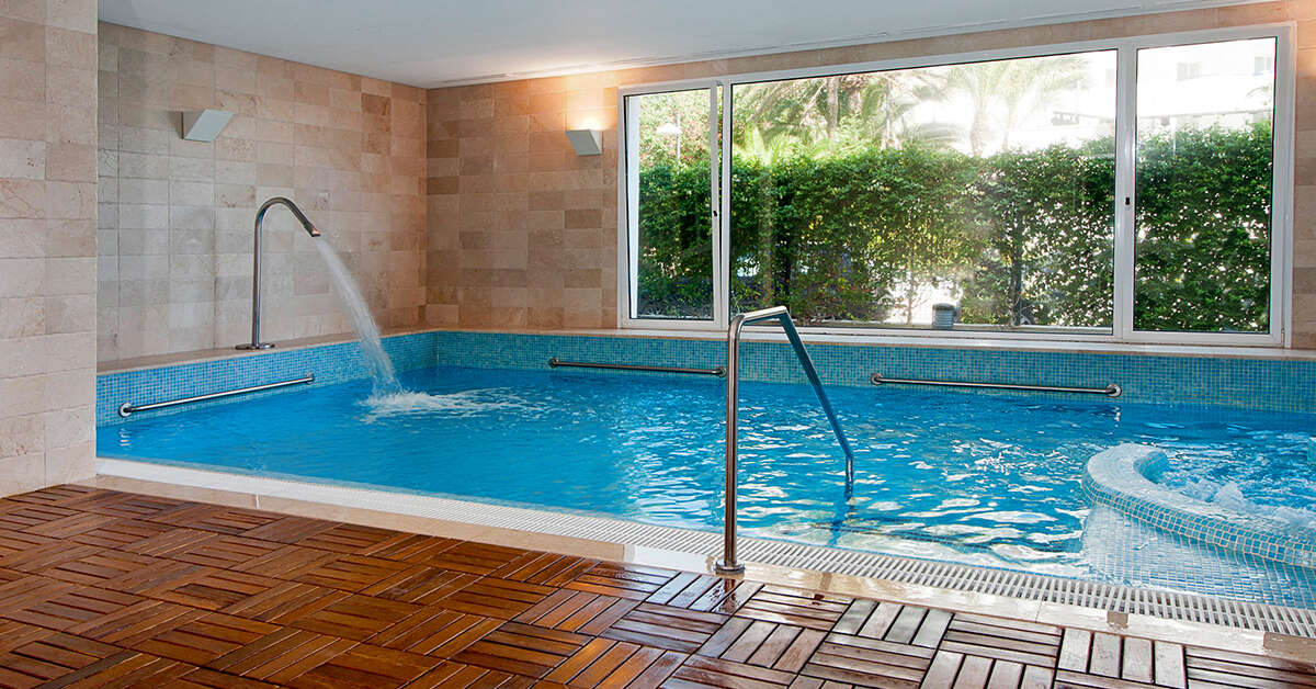 Ein Foto vom Pool im Hipotels Dunas Cala Millor