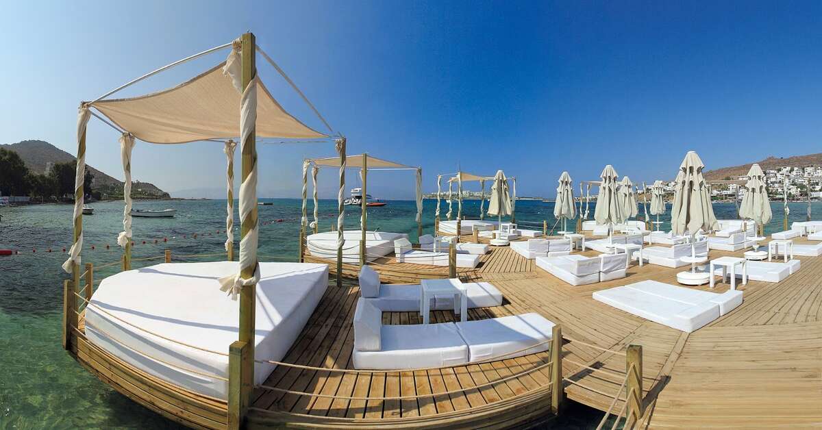 Een foto van het strand bij The Gap Hotel Kusadasi