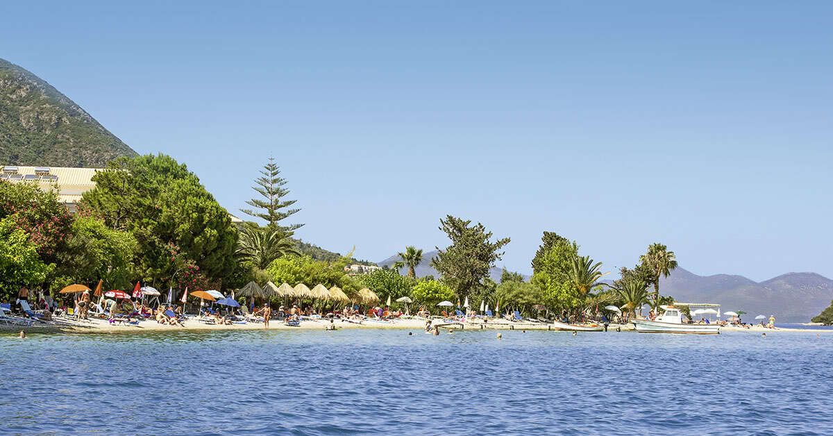 Een foto van het strand bij Hotel Eva Beach