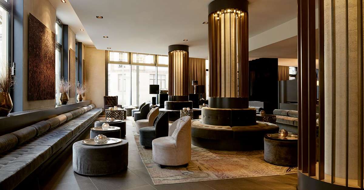 Een foto van het interieur van Hotel Amano