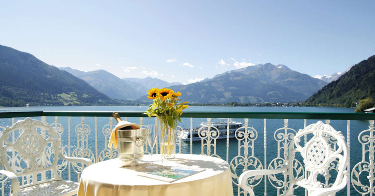 Een foto van de buitenkant van Grand Hotel Zell am See