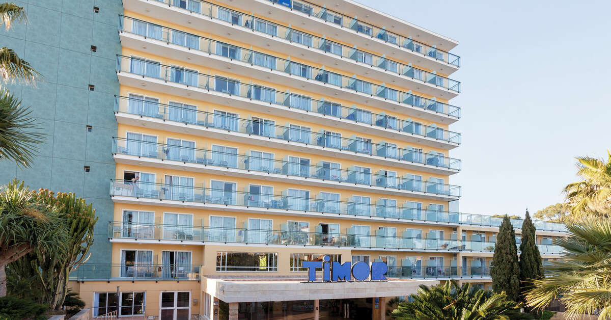 Ein Foto von der Außenansicht des Hotel Timor