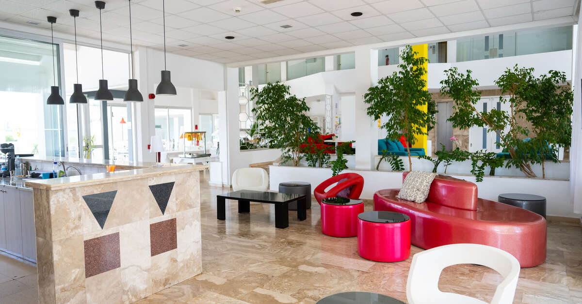 Een foto van het interieur van Napa Jay Hotel
