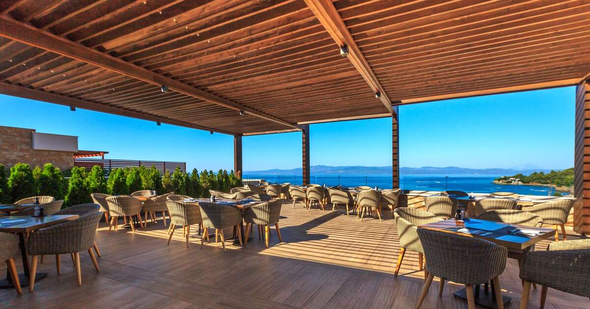 Een foto van het terras bij Miraggio Thermal Spa Resort