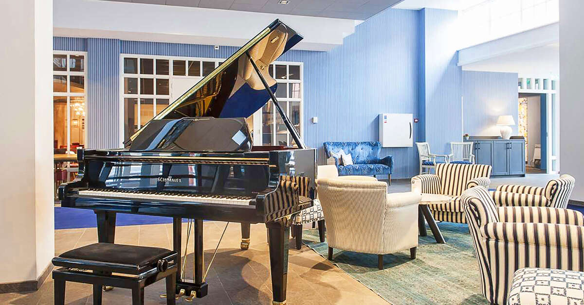 Een foto van het interieur van Grand Hotel Ter Duin