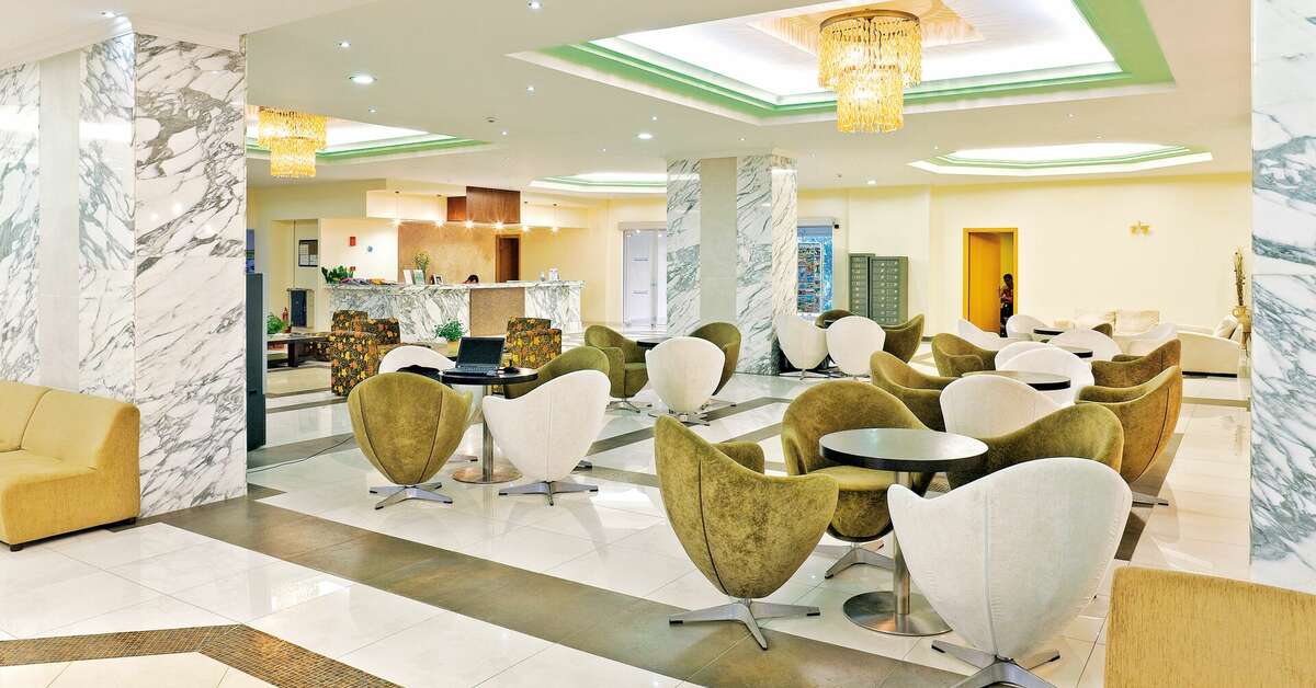 Een foto van het interieur van Marianna Palace Hotel