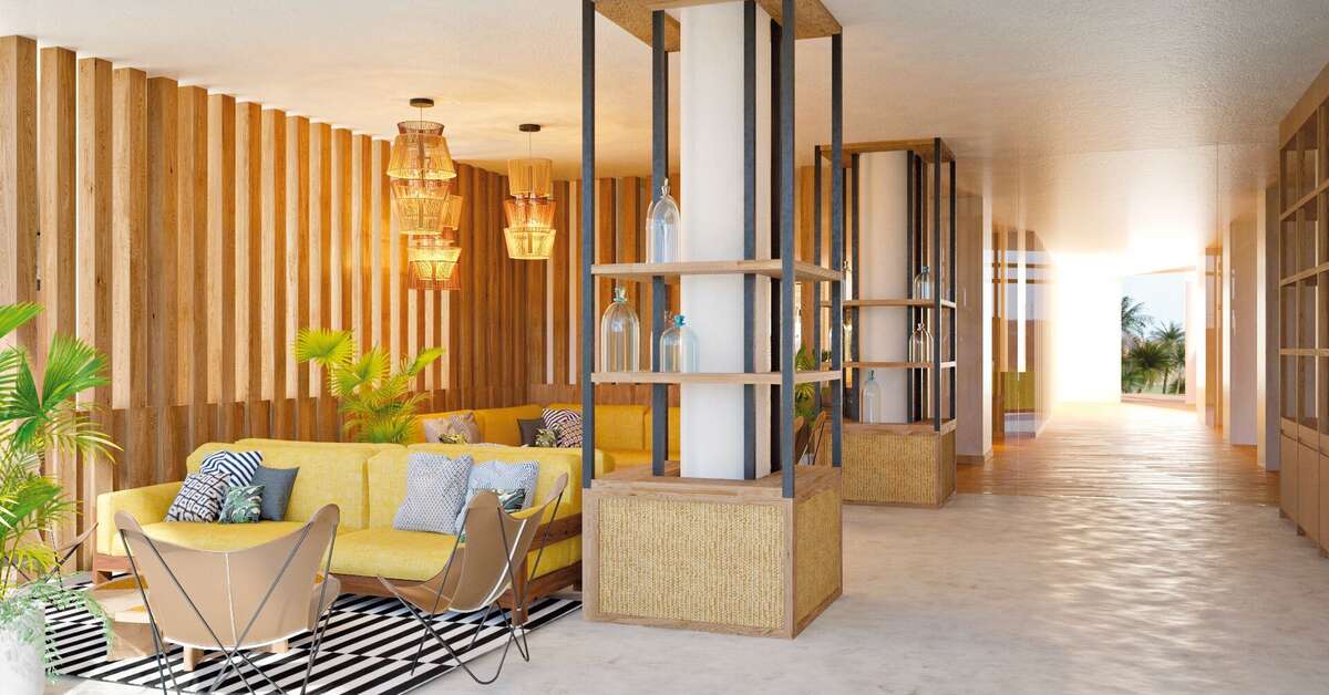 Een foto van het interieur van Corallium Dunamar by Lopesan Hotels