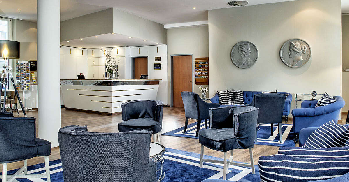 Een foto van het interieur van Wyndham Garden Wismar