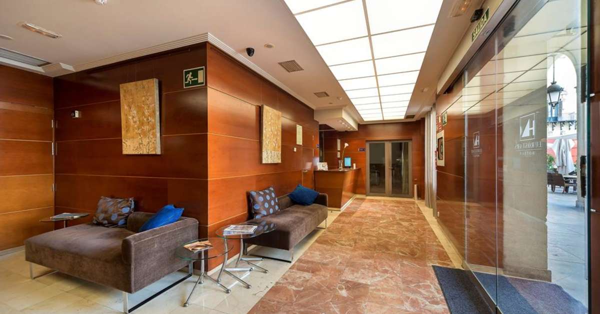 Een foto van het interieur van Eurostars Mediterranea Plaza