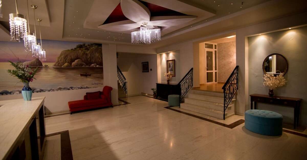 Een foto van het interieur van Aphrodite Hotel