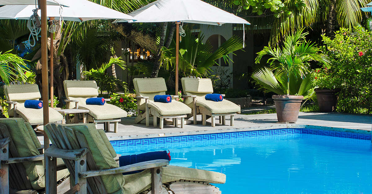 Een foto van het zwembad bij Indian Ocean Lodge