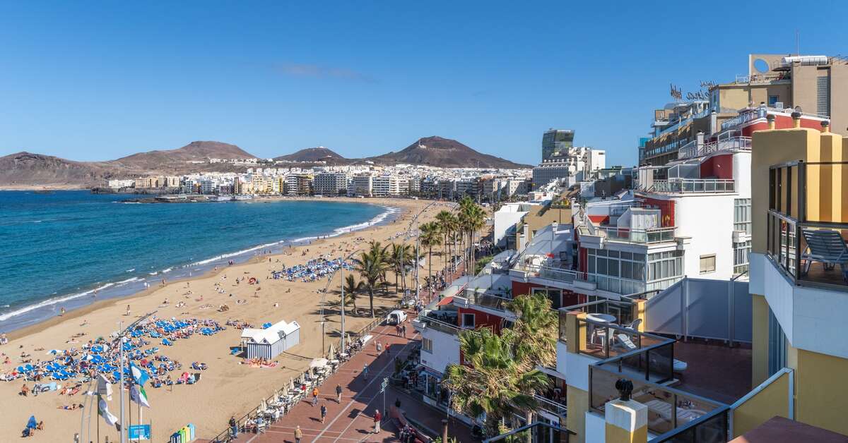 Een foto van het strand bij Colon Playa Appartementen