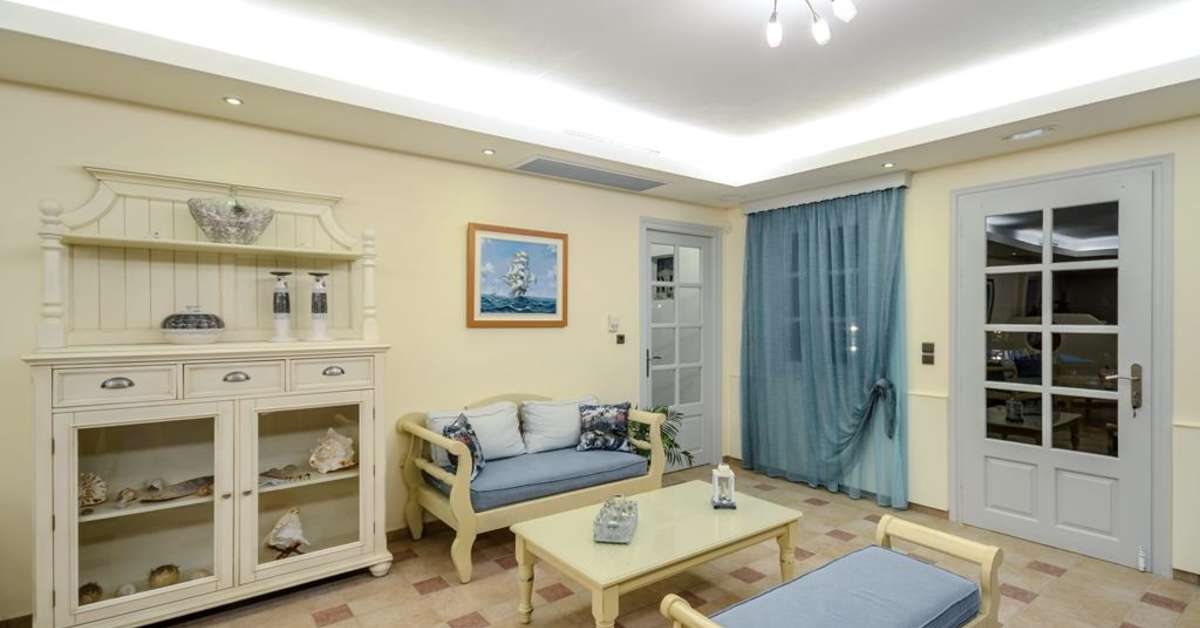 Een foto van het interieur van Appartementen Spiros