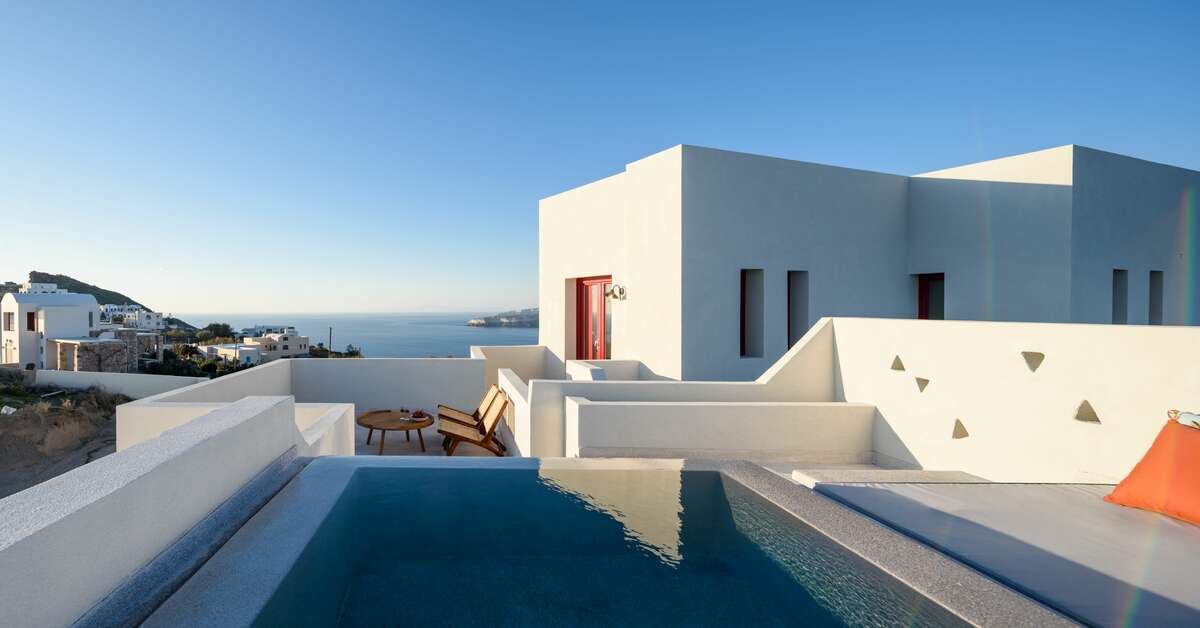 Ein Foto vom Pool im Potnia Theron Spa Suites
