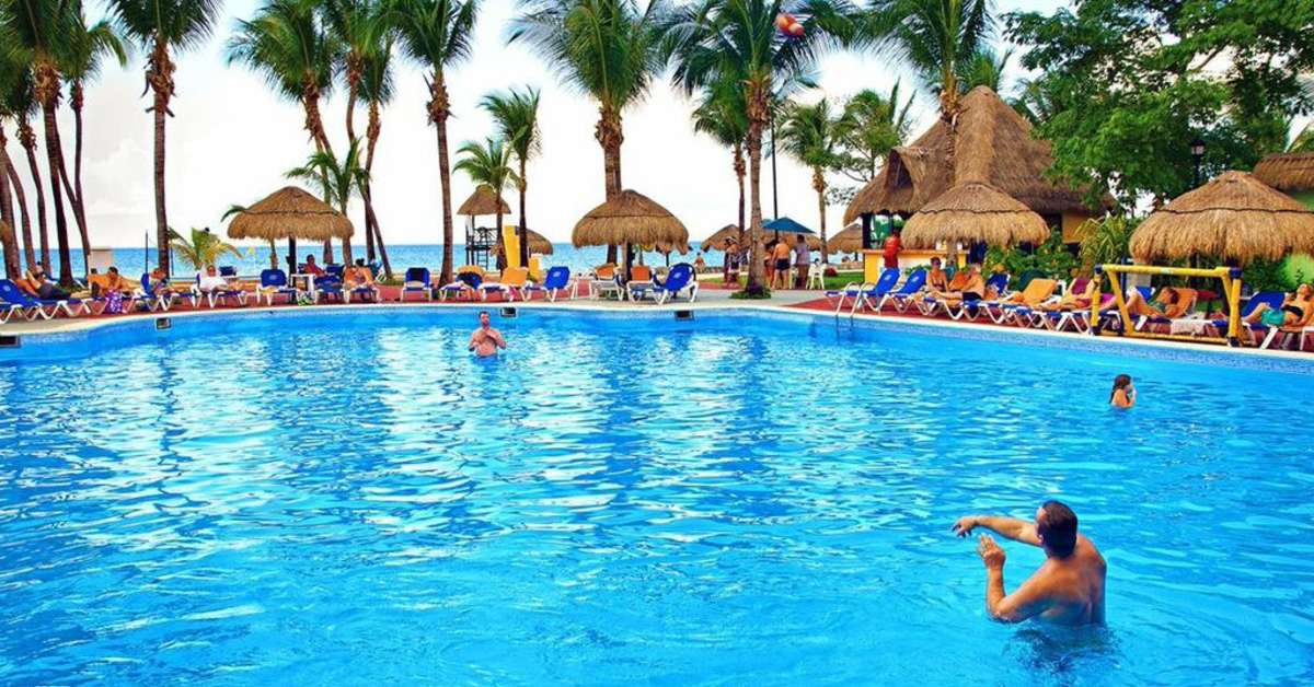 Ein Foto vom Pool im Allegro Cozumel