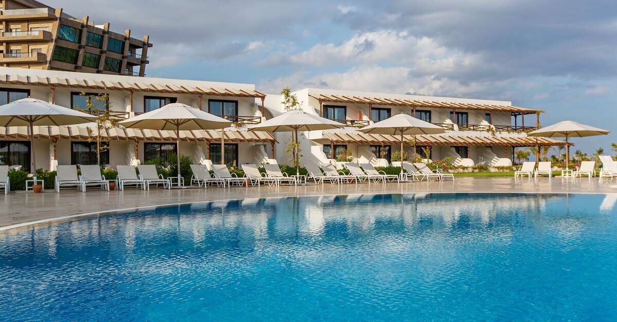 Ein Foto vom Pool im Noah's Ark Deluxe Hotel & Spa