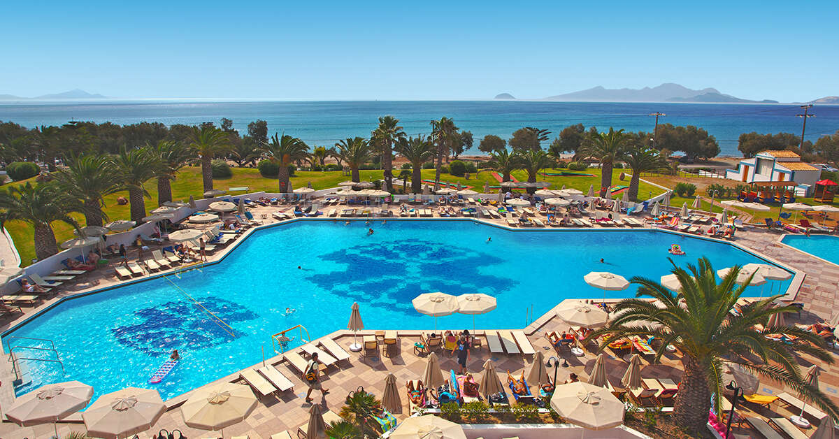Een foto van het zwembad bij Lagas Aegean Village