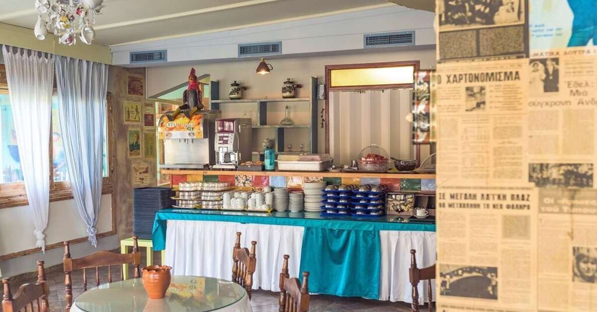 Een foto van de faciliteiten bij Kokkari Beach
