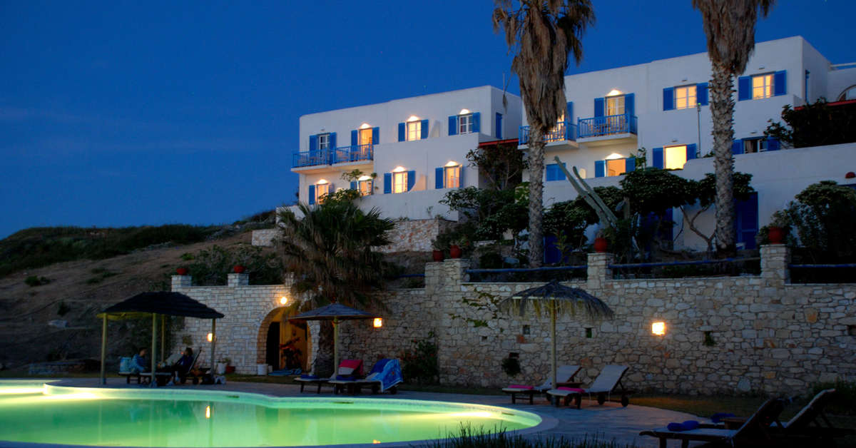 Een foto van het zwembad bij High Mill Hotel Paros