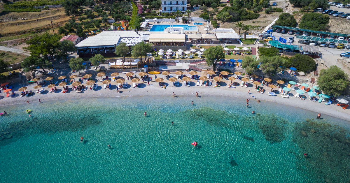 Een foto van de buitenkant van Glicorisa Beach Hotel