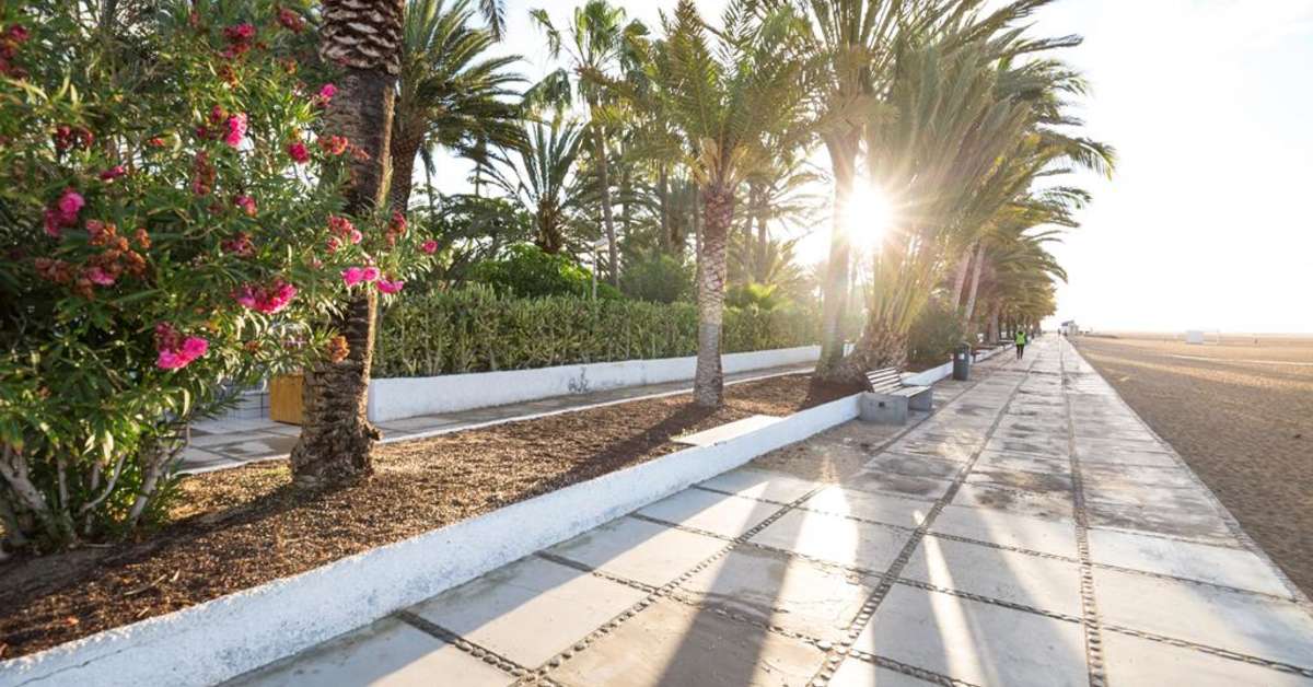 Een foto van het strand bij Robinson Club Jandia Playa