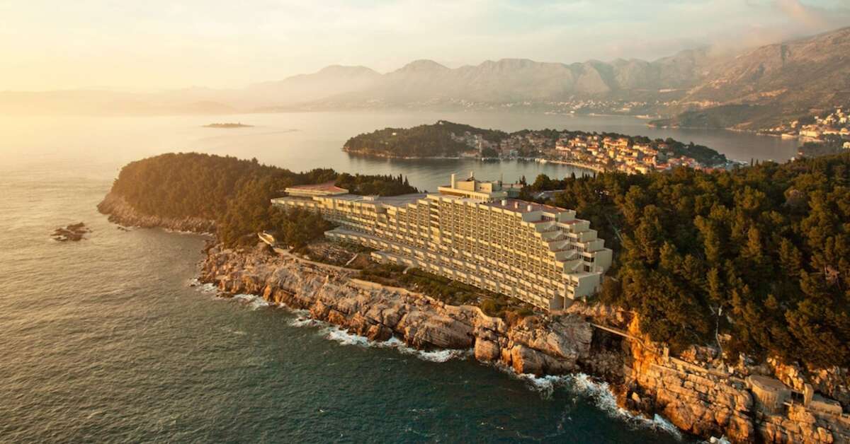 Ein Foto von der Außenansicht des Hotel Croatia Cavtat