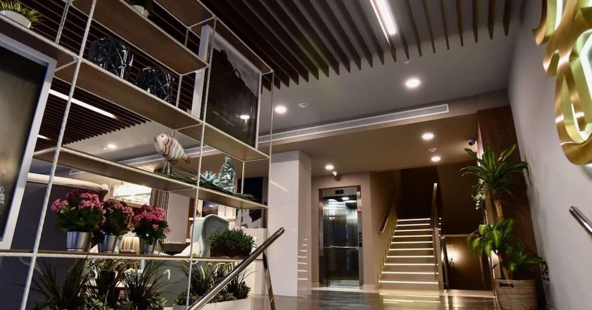 Een foto van het interieur van Hotel Dona Luisa