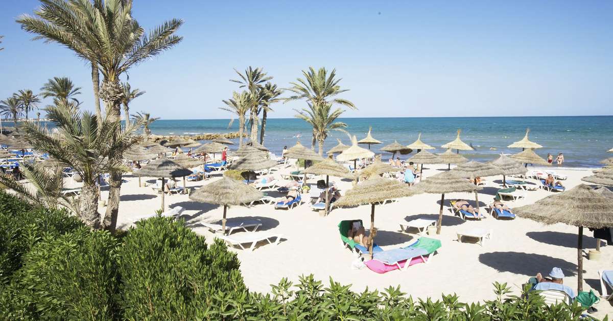Een foto van het strand bij Hotel Djerba Castille