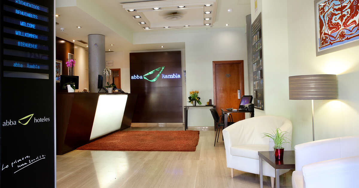 Een foto van het interieur van Abba Rambla Hotel