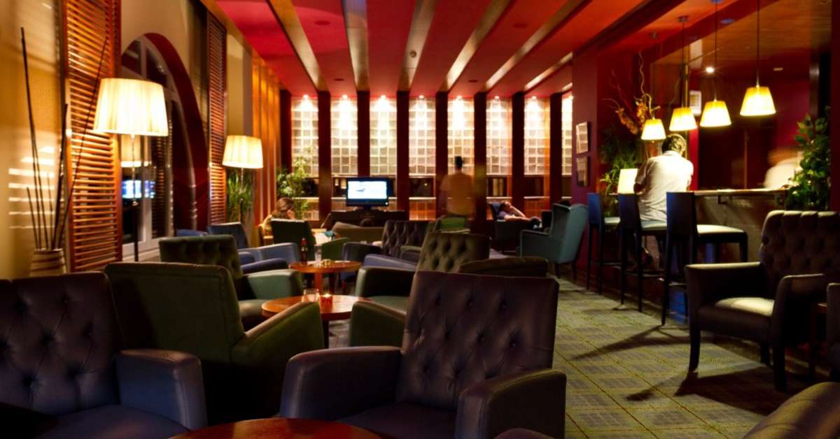 Een foto van het interieur van Golden Tulip Caramulo Hotel & Spa