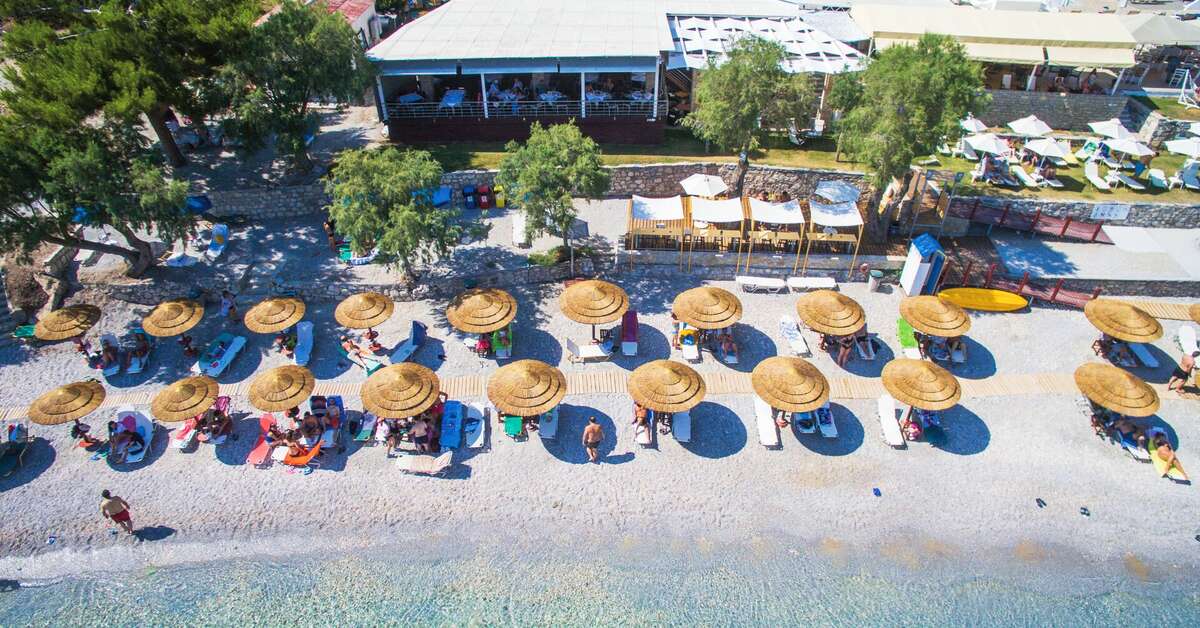 Een foto van het strand bij Glicorisa Beach Hotel