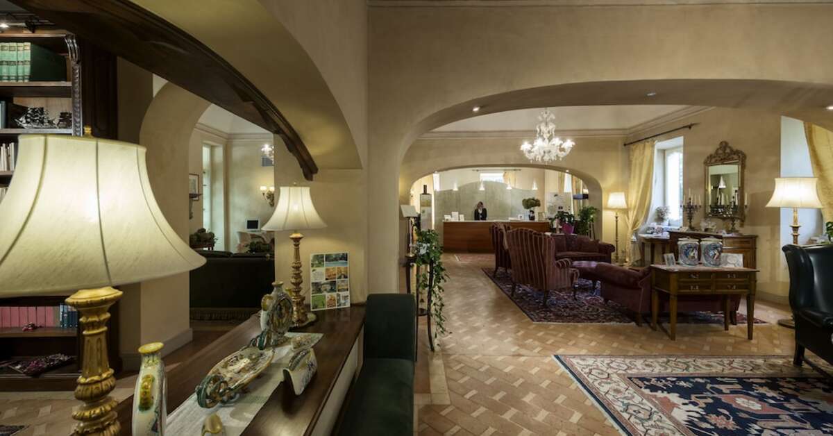 Een foto van het interieur van Posta Donini