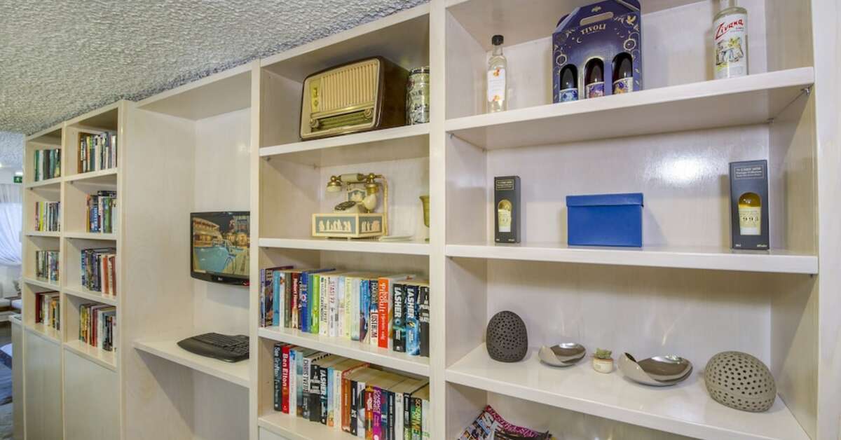 Een foto van het interieur van Folia Appartementen