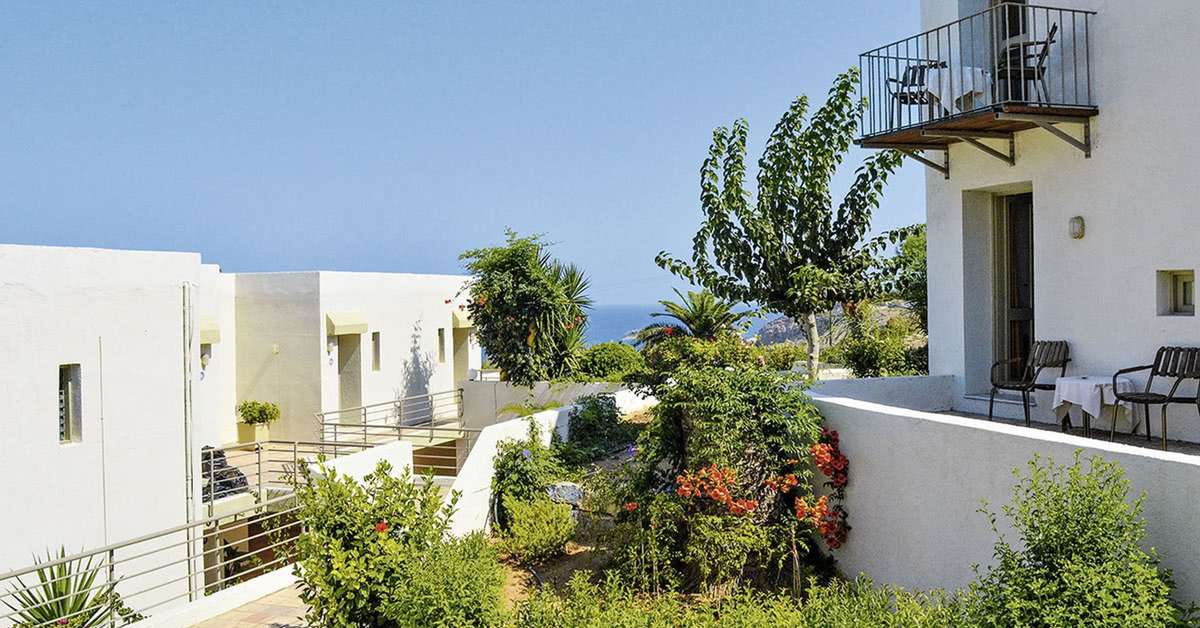 Ein Foto von der Außenansicht des Scaleta Beach Hotel