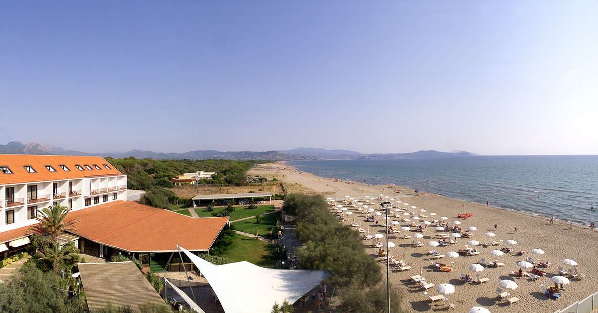 Ein Foto vom Strand beim Schuhmann Strand Hotel