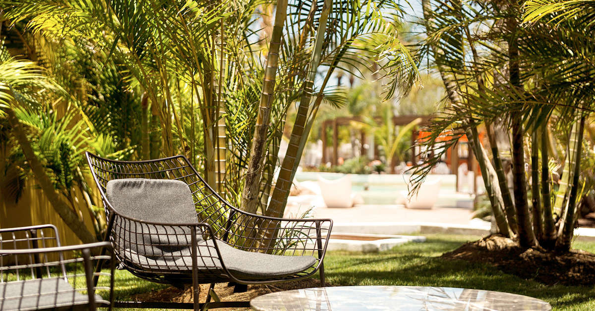 Ein Foto von der Terrasse im Gran Canaria Princess