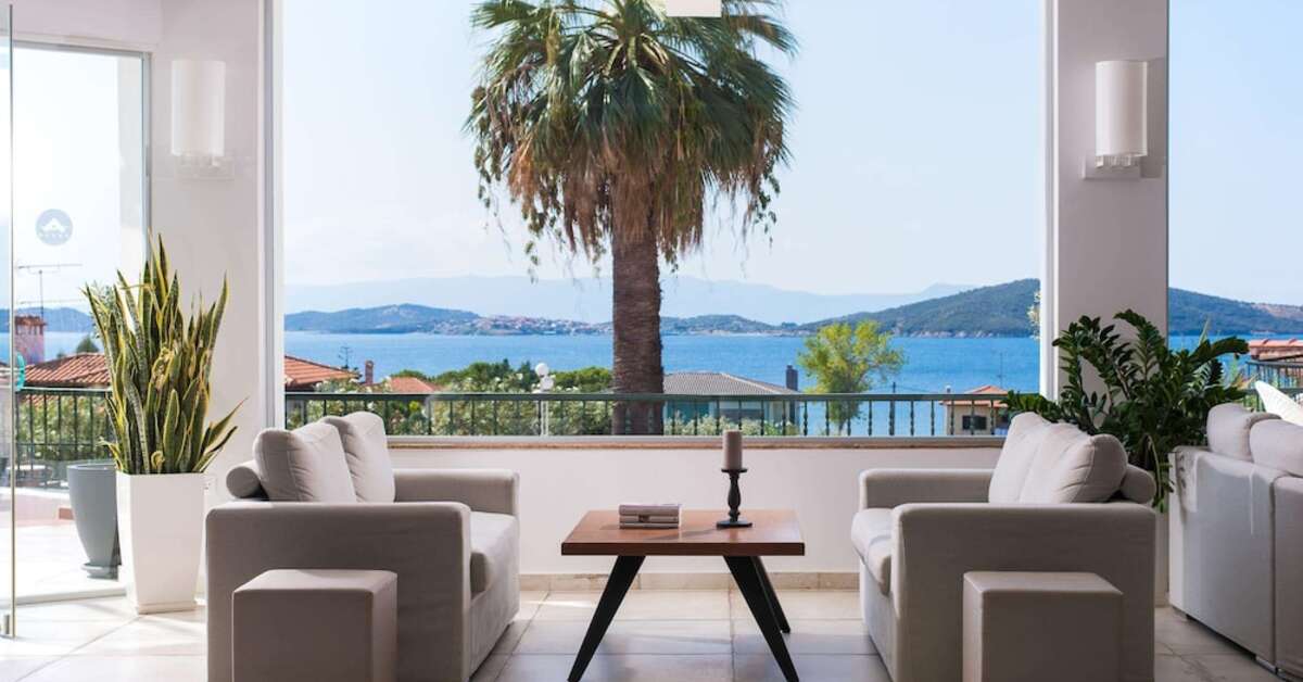 Een foto van het interieur van Alexandros Palace Hotel & Suites