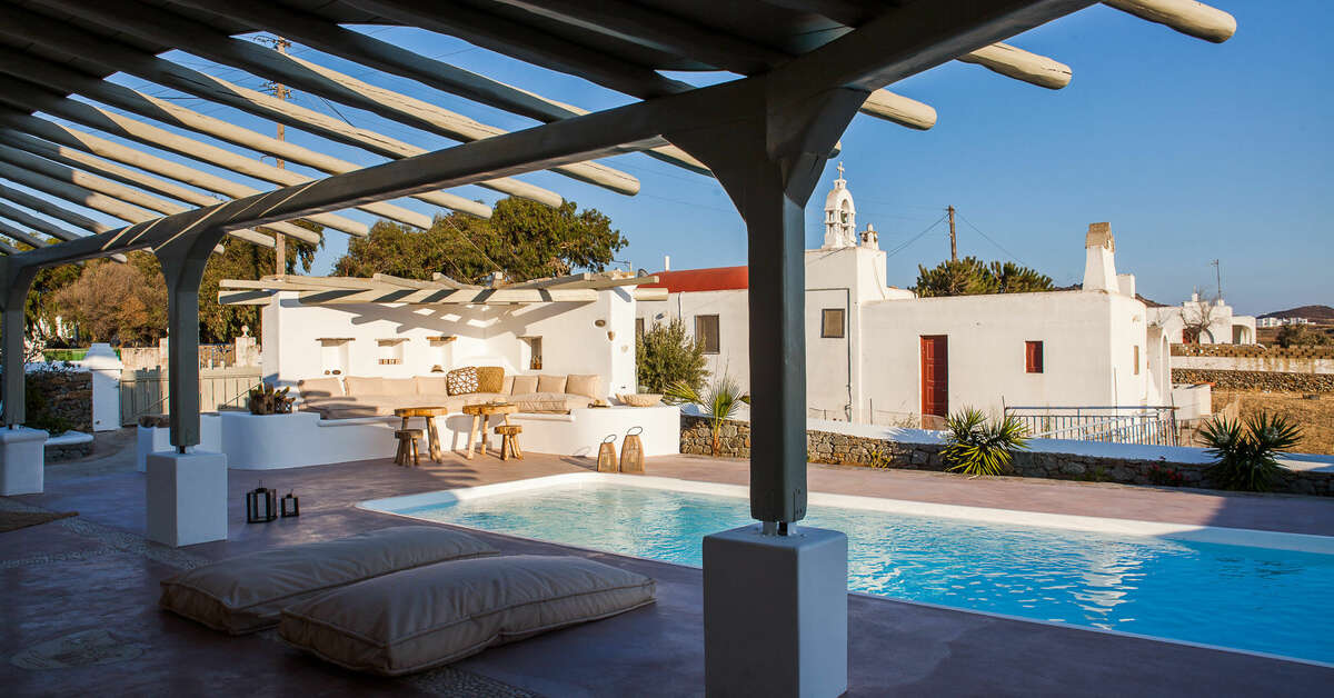 Een foto van het zwembad bij Olive Mykonos Villas