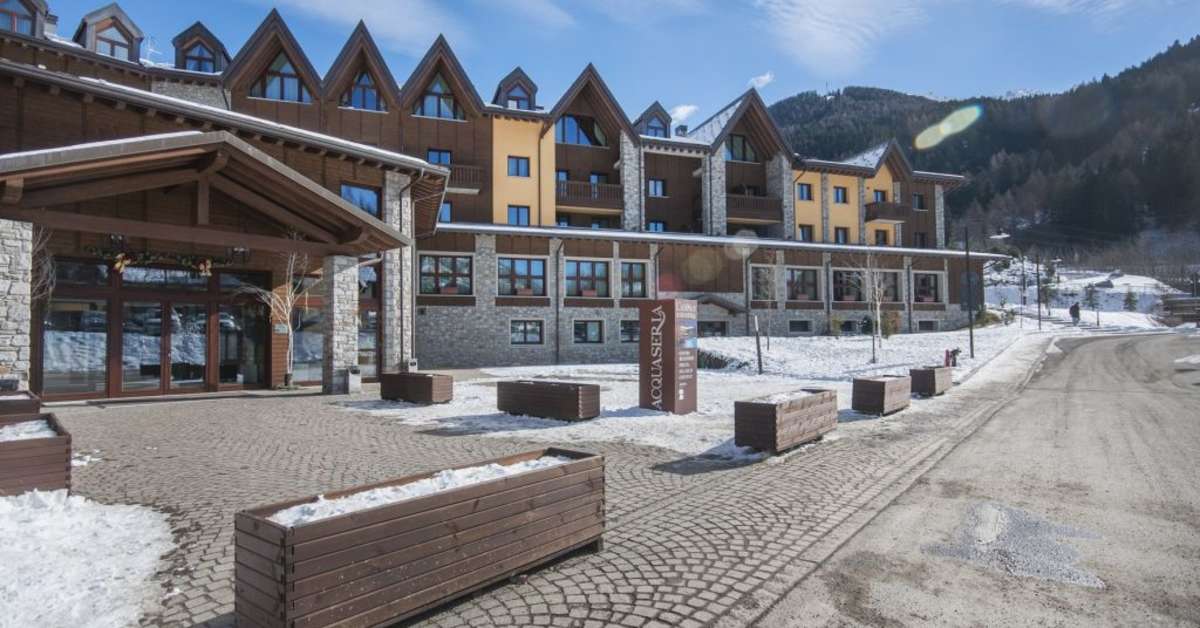Een foto van de buitenkant van Blu Hotel Acquaseria