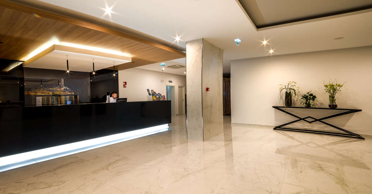 Een foto van het interieur van Flor da Rocha Appartementen