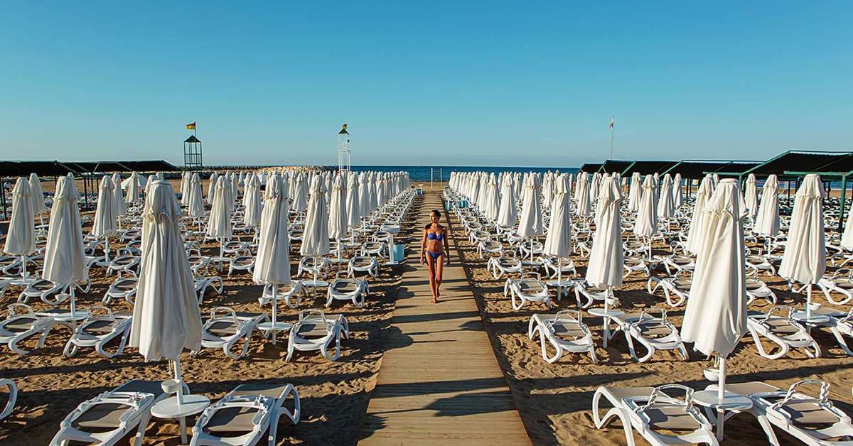 Ein Foto vom Strand beim Seashell Resort & Spa