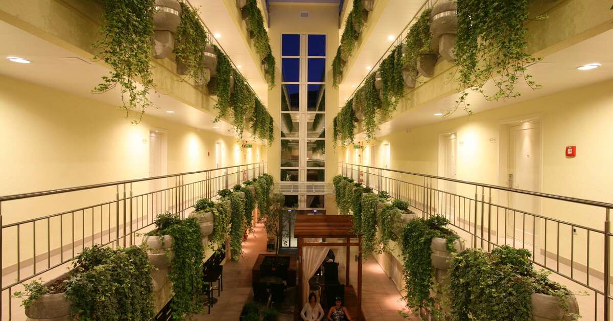 Ein Foto von der Terrasse im Valamar Atrium Baska Residence