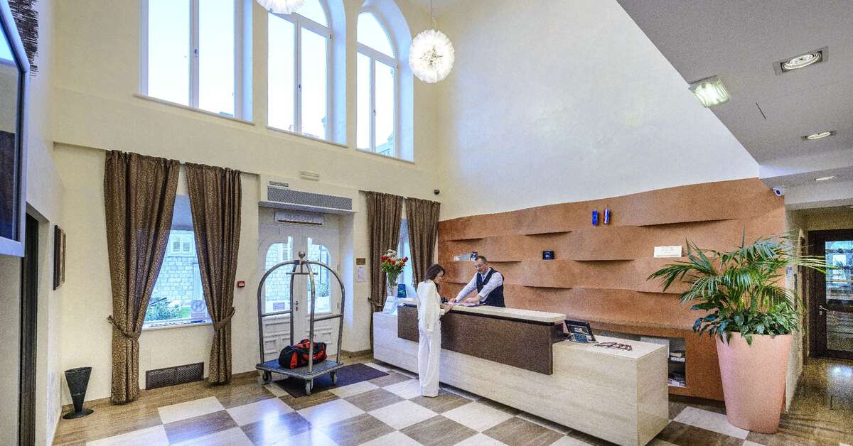Ein Foto vom Innenbereich im Hotel Lapad