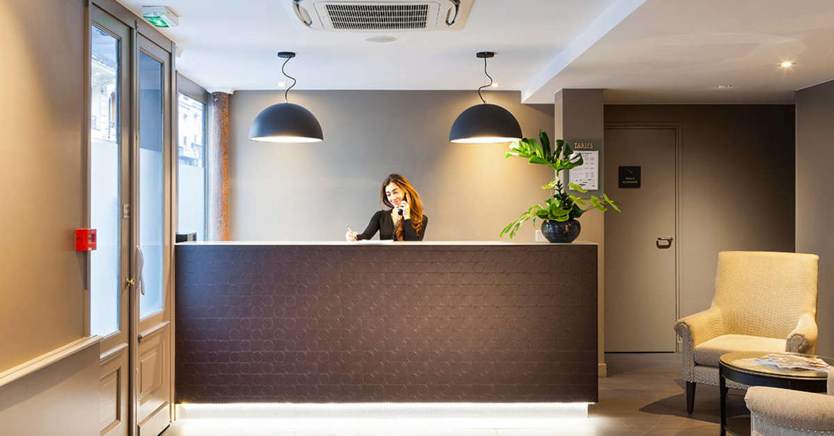Een foto van het interieur van Hotel Appia la Fayette