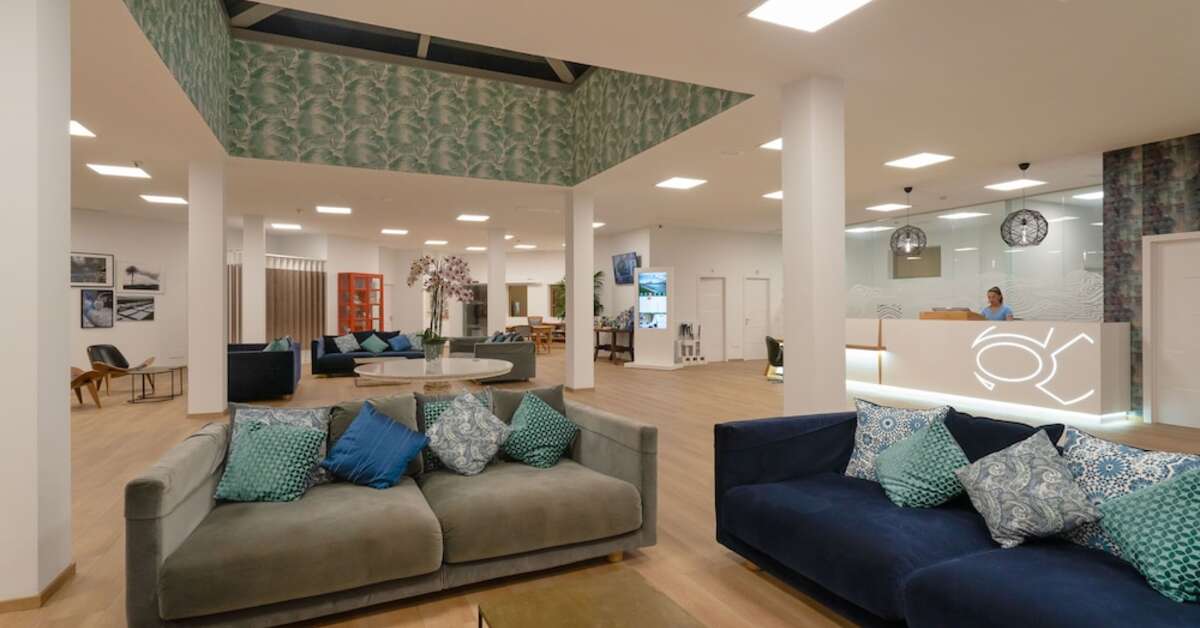 Een foto van het interieur van Aparthotel Santa Rosa