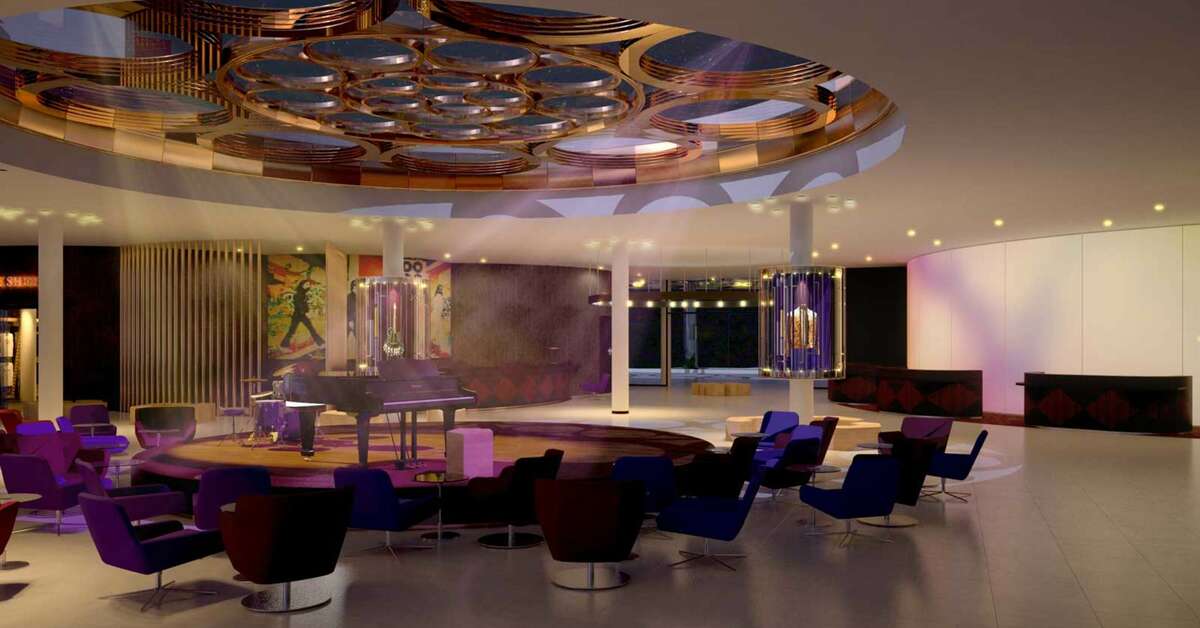 Een foto van het interieur van Hard Rock Hotel Tenerife