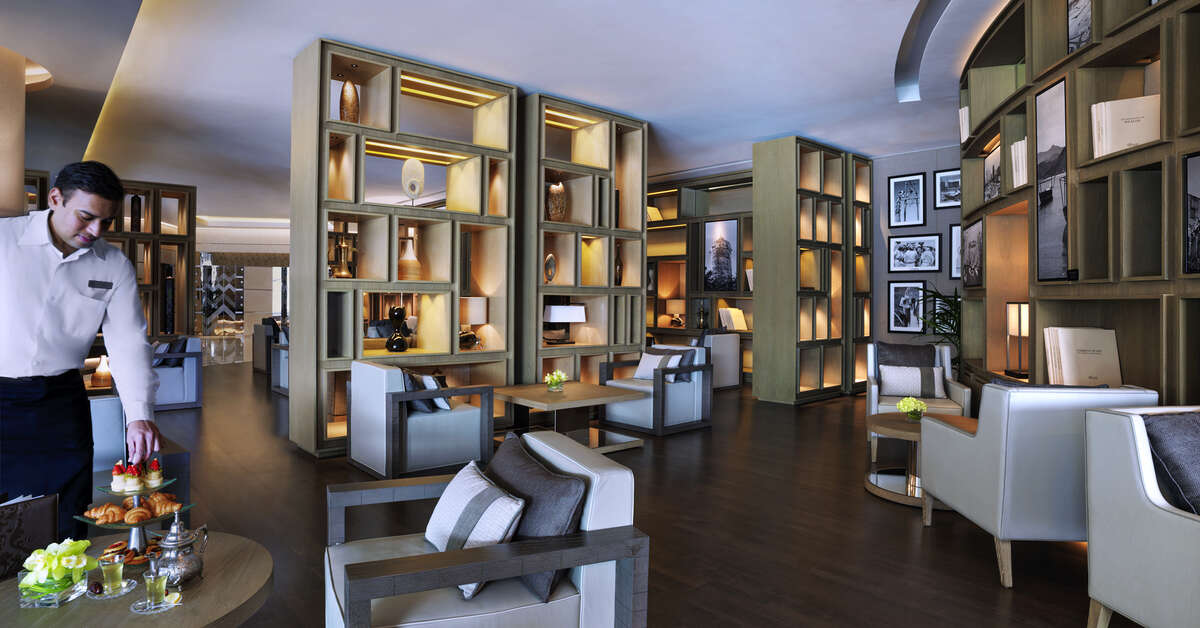 Een foto van het interieur van Fairmont Dubai