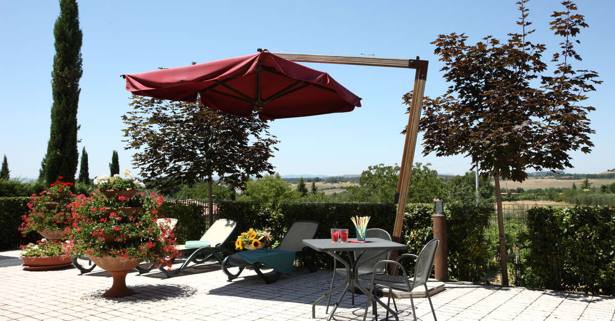 Een foto van het terras bij Precise House Montaperti Siena