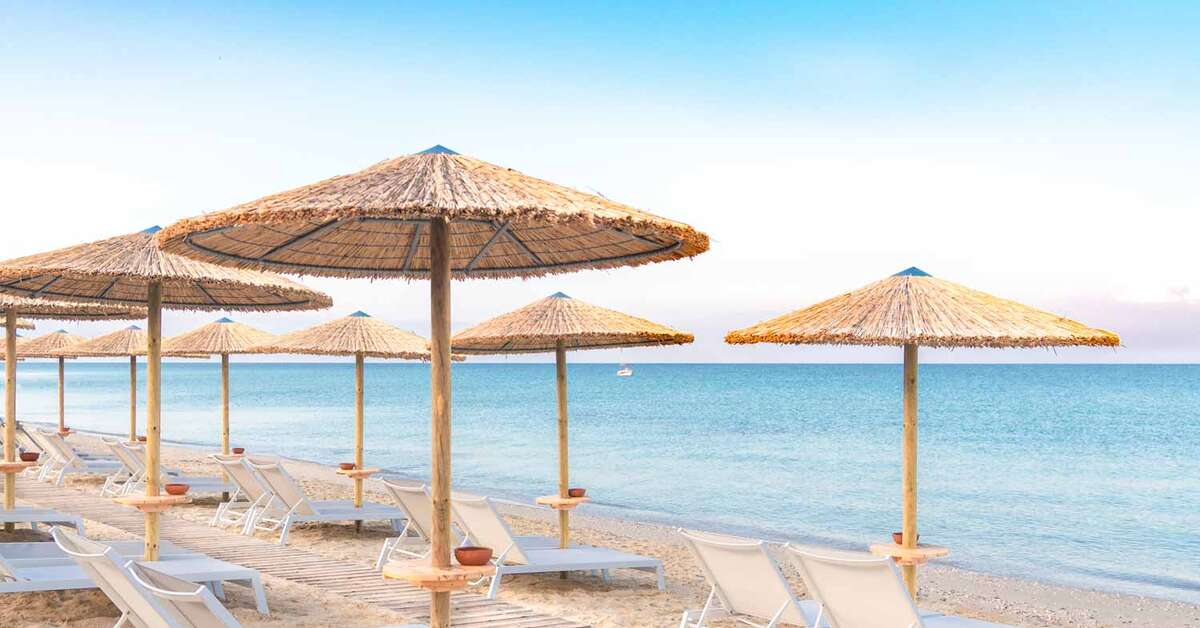 Een foto van het strand bij Hotel Potidea Palace
